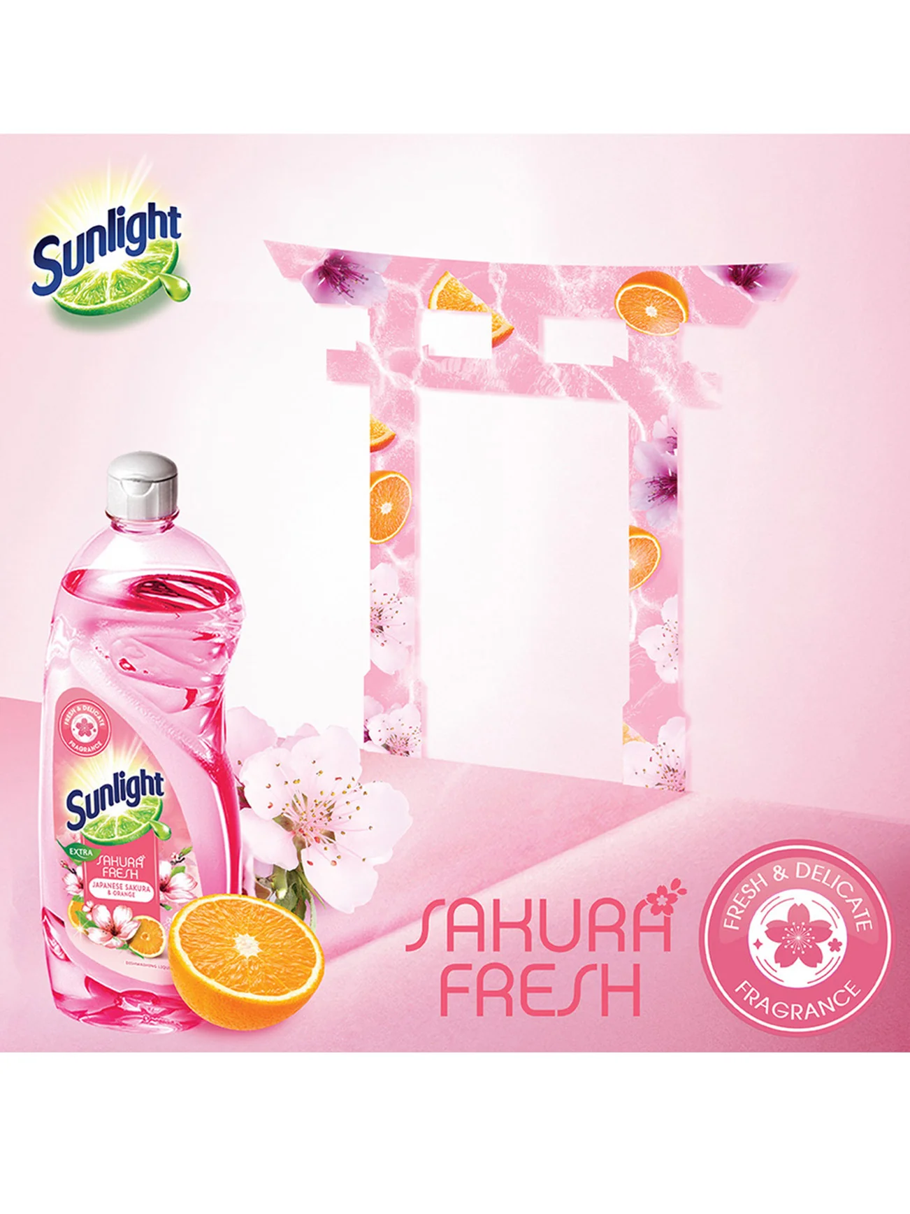 SUNLIGHT LIQ DW SAKURA 800ML - Image 2