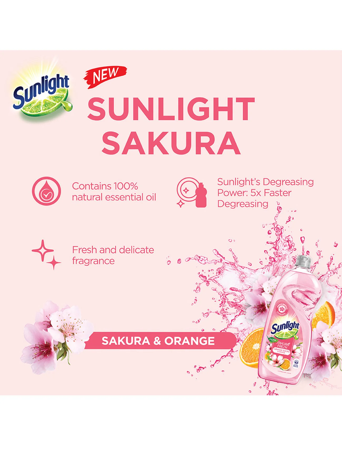 SUNLIGHT LIQ DW SAKURA 800ML - Image 6