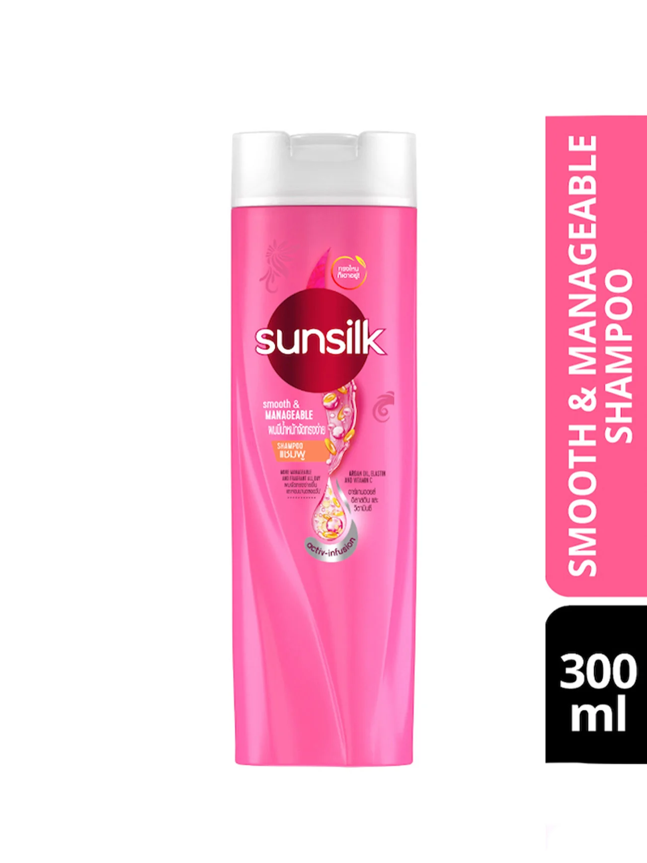 SUNSILK SHP SILKY SMOOTH&MANAGEABLE 300ML - Image 3