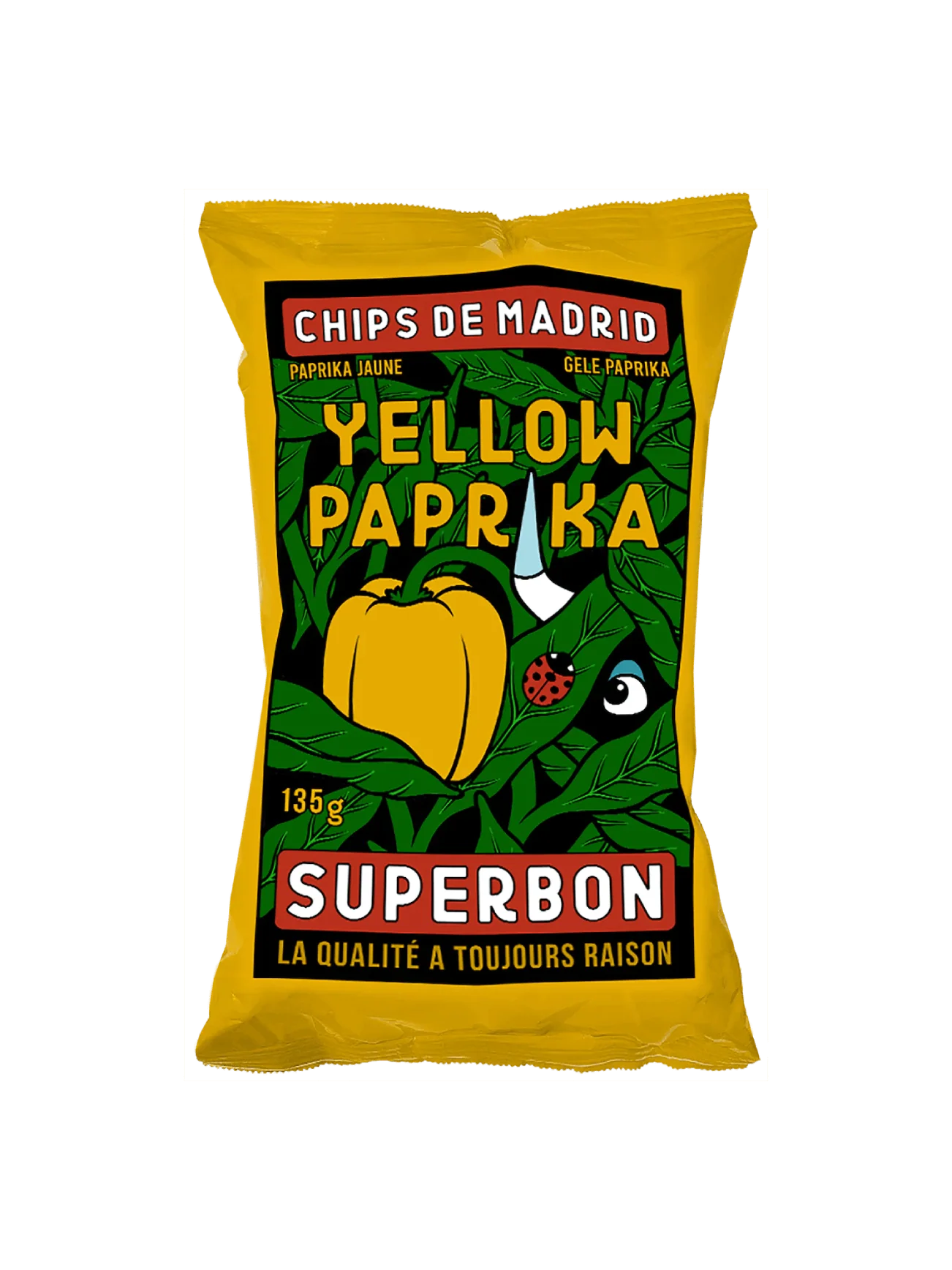 SUPERBON YELLOW PAPRIKA POTATO CHIPS 135G