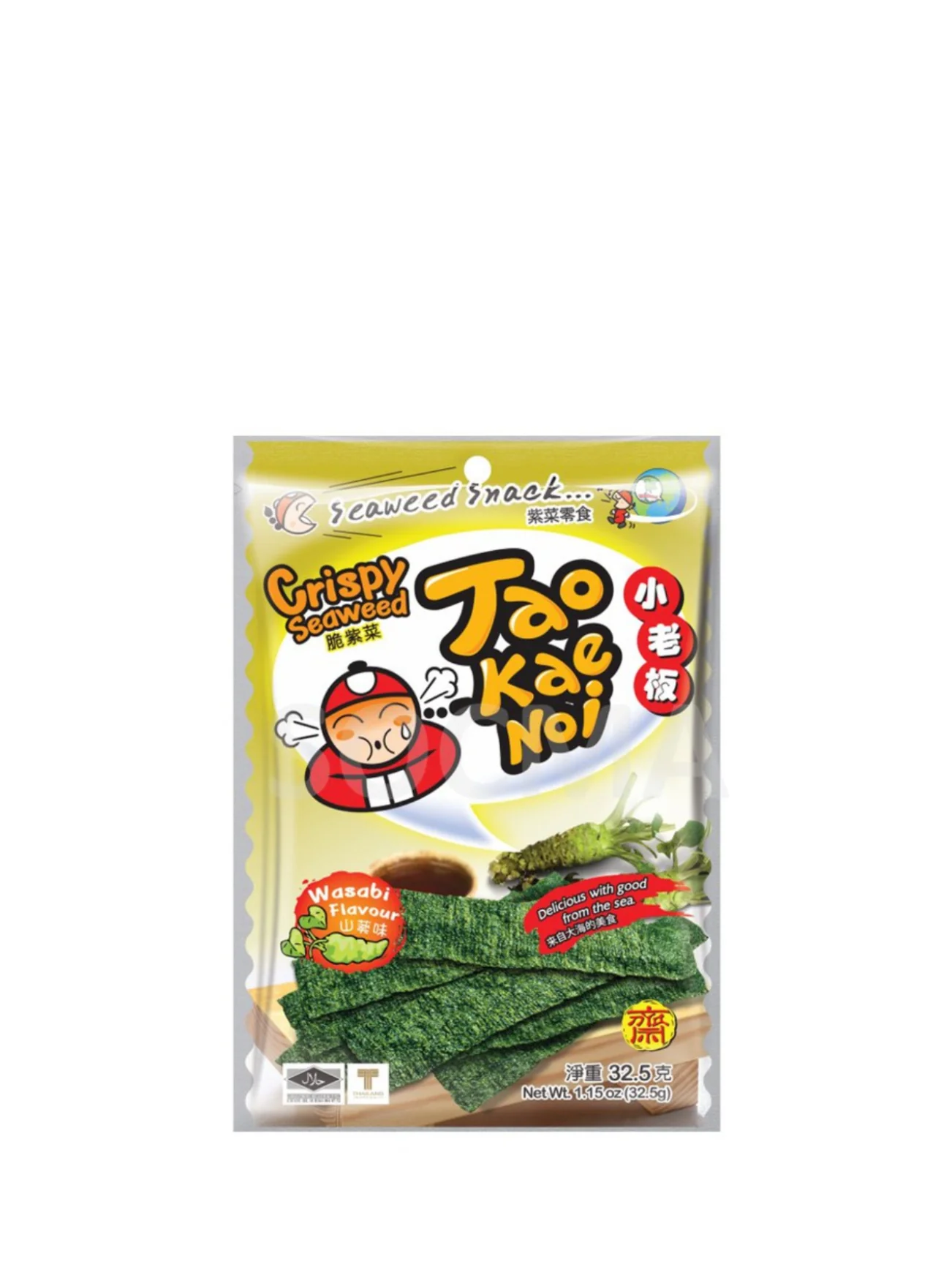 TAO KAE NOI CRISPY SEAWEED WASABI 28G
