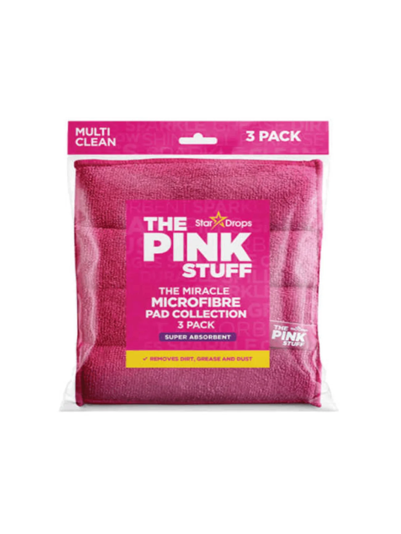 THE PINK STUFF MICROFIBRE PADS 3S