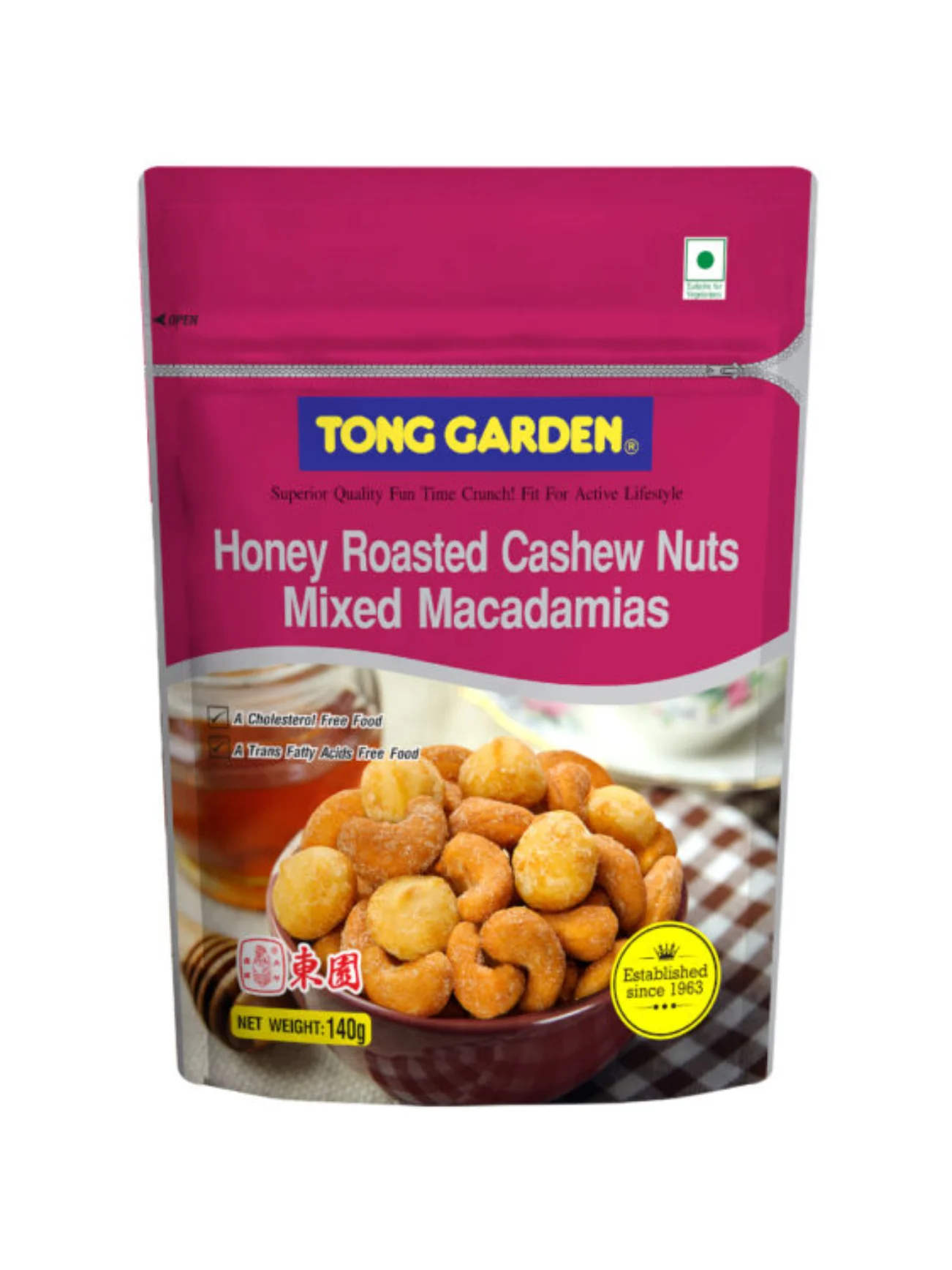TONG GARDEN CASHEW NUT MIX MACADAMIA HONEY 140G