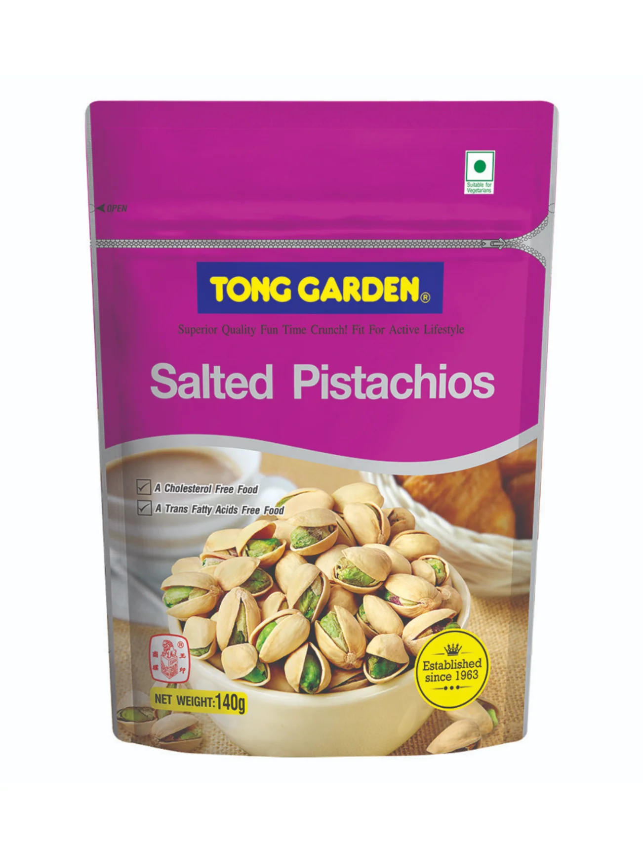 TONG GARDEN SALTED PISTACHIOS 150G