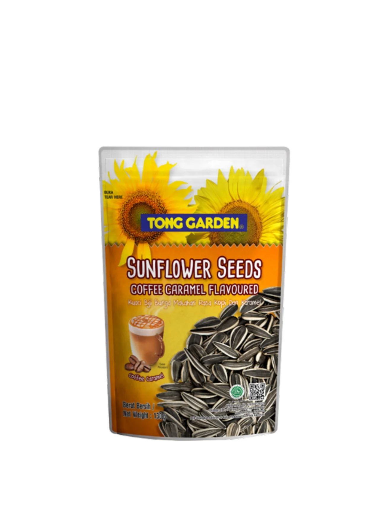TONG GARDEN SUNFLOWER SEEDS (W.SHELL) COFFEE 120G