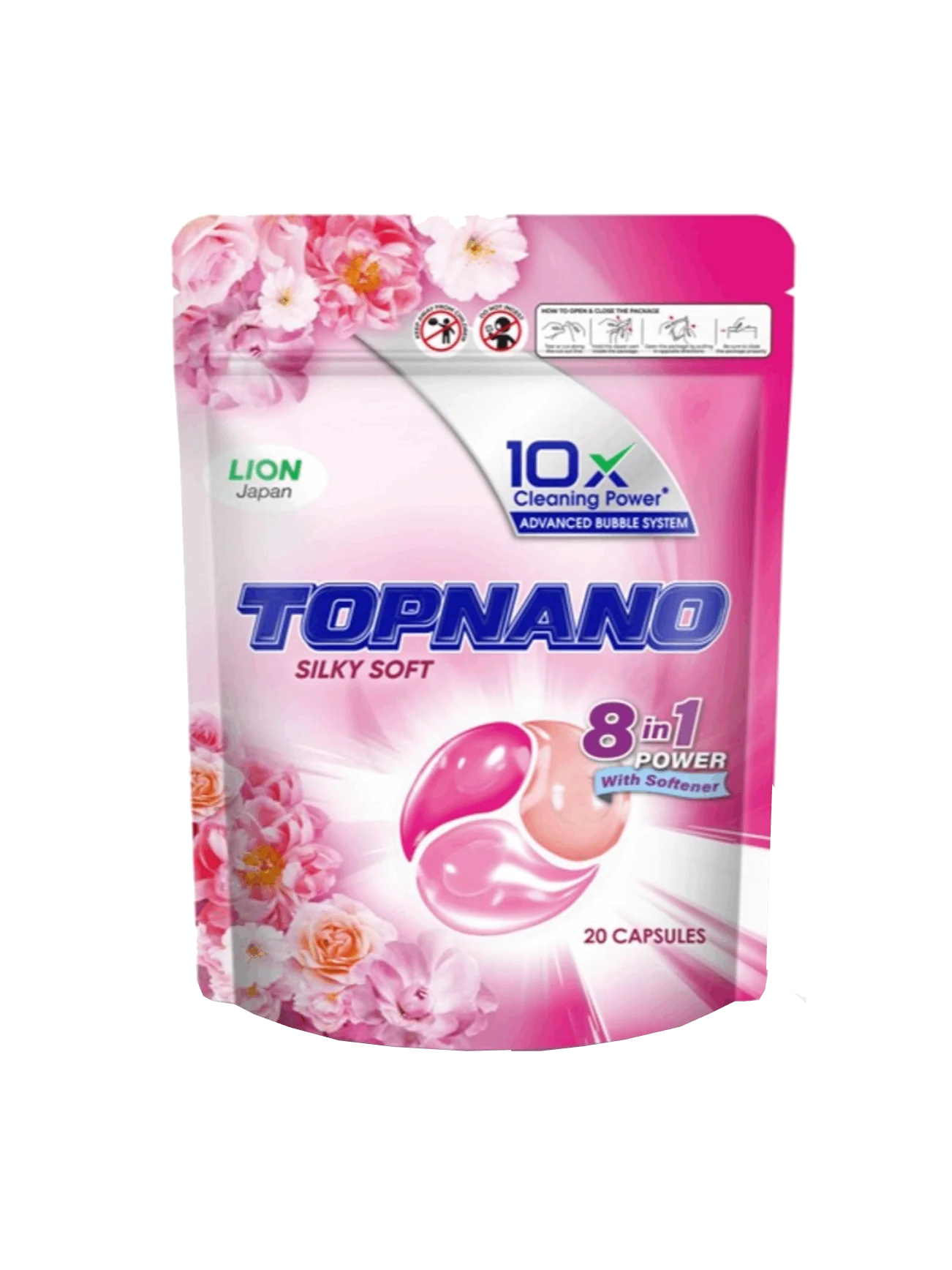 TOPNANO 8IN1 PWR SILKY SOFT LDY CAPSULE RF 20S