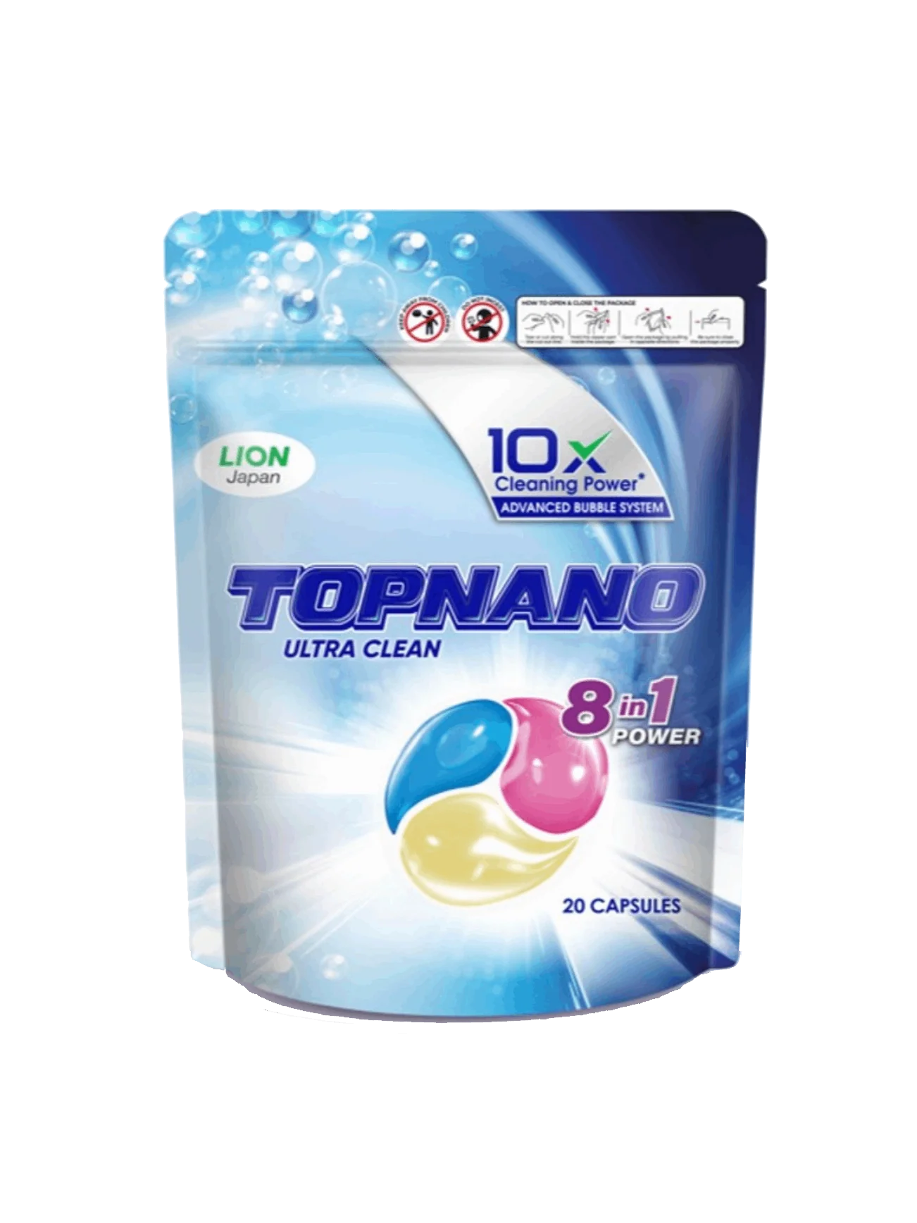 TOPNANO 8IN1 PWR ULTRA CLEAN LDY CAPSULE RF 20S