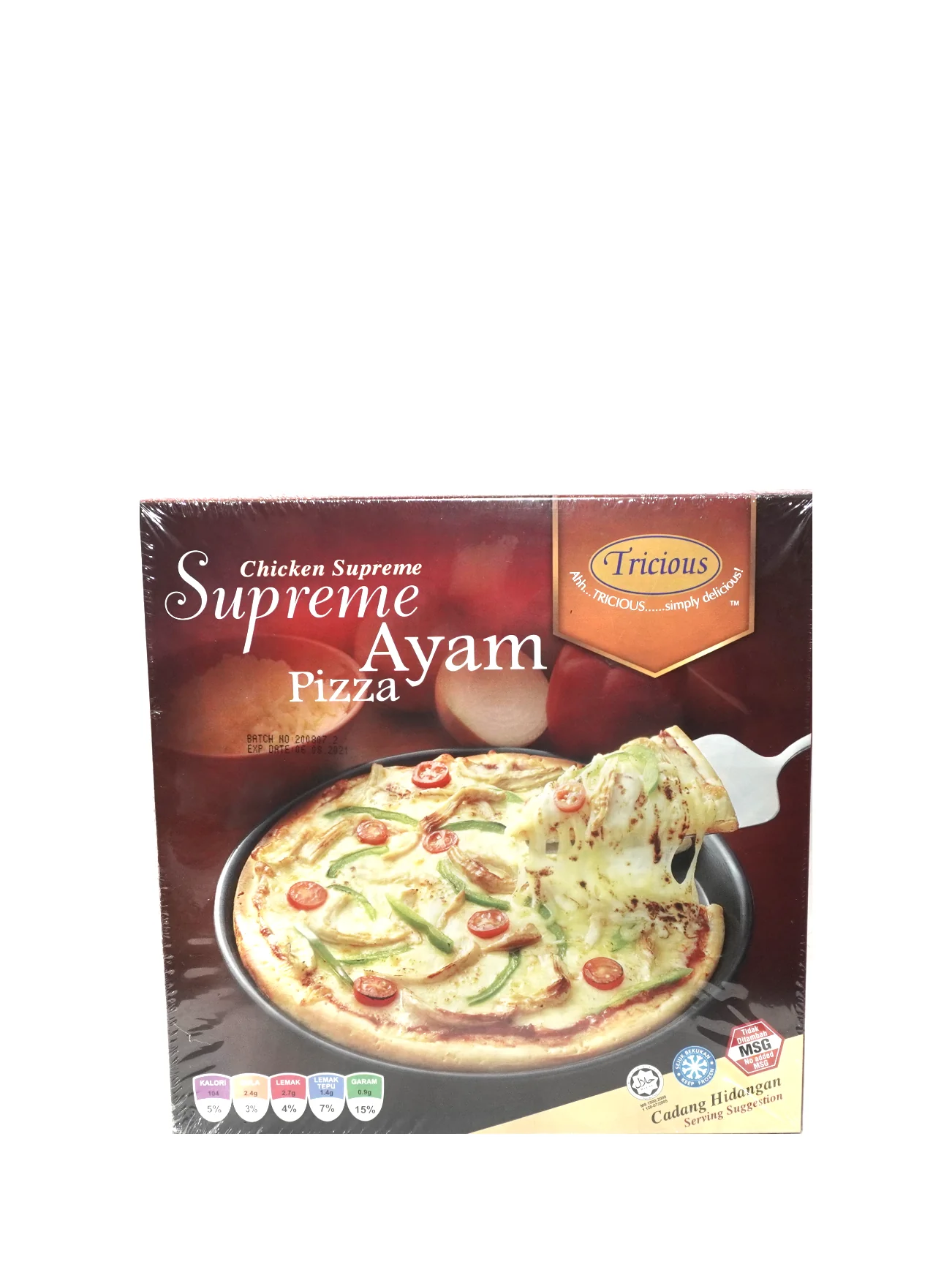 TRICIOUS 9.5'' PIZZA CHICKEN SUPREME 300GM - Image 4