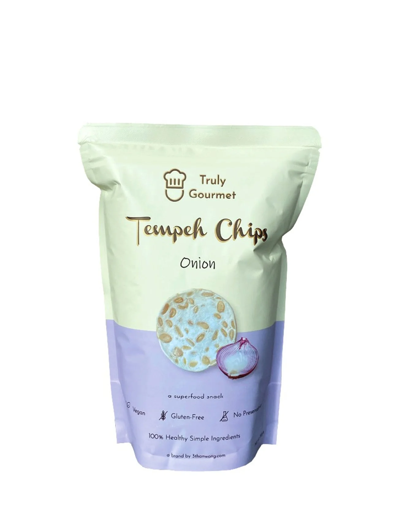 TRULY GOURMET TEMPEH CHIPS ONION 80G