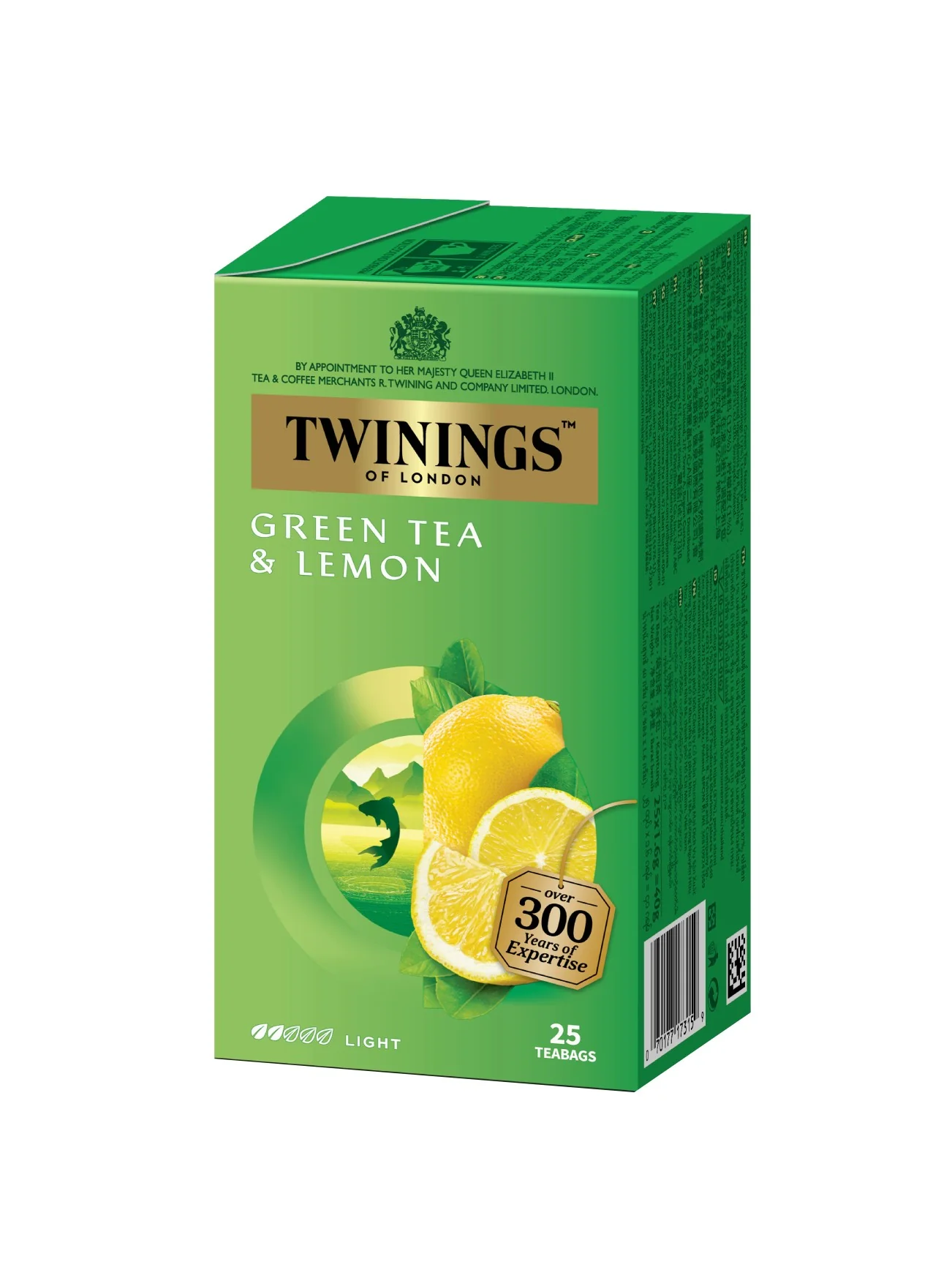 TWININGS GREEN TEA & LEMON 25SX1.6G