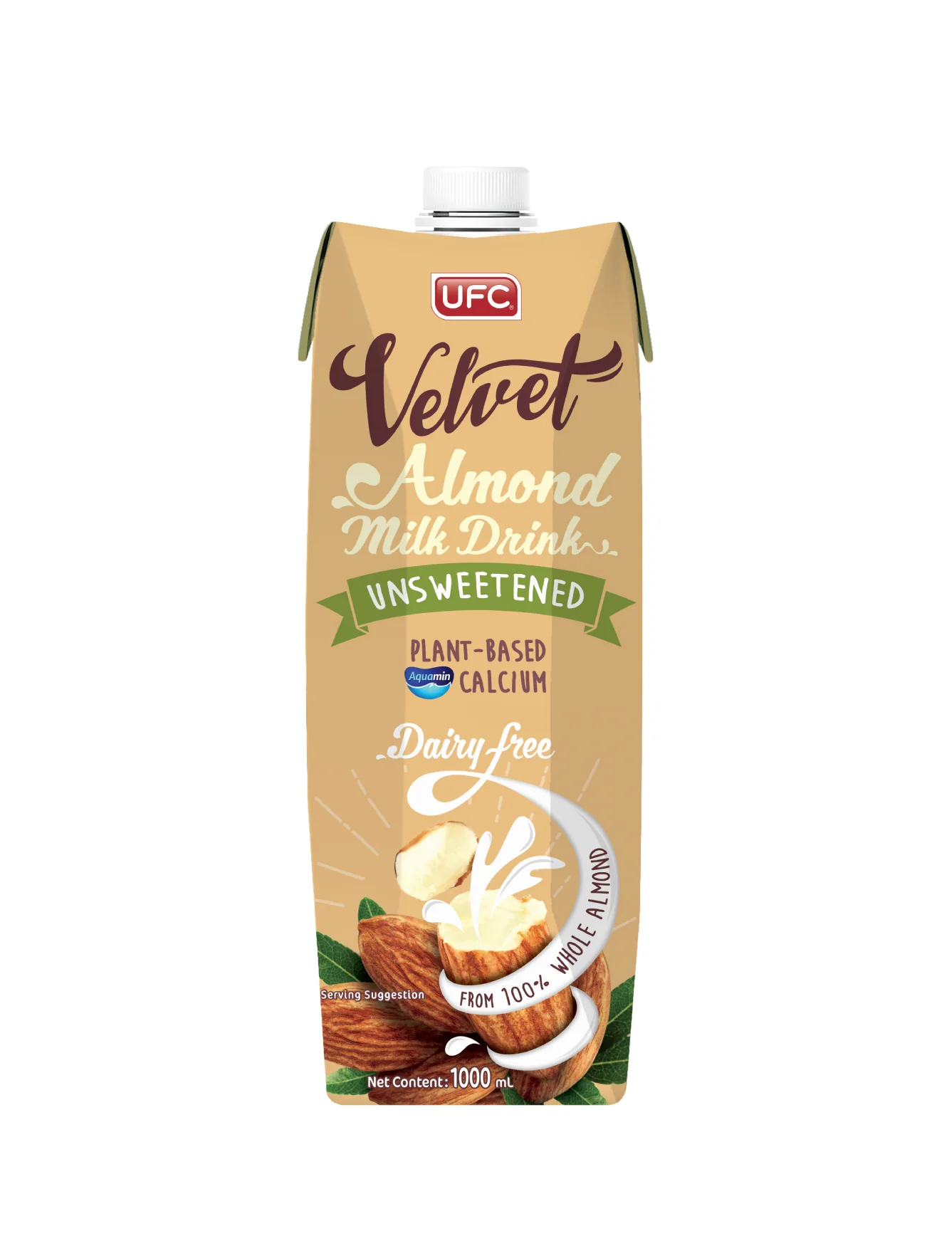 UFC VELVET ALMOND DRINK UNSWEETENED 1L