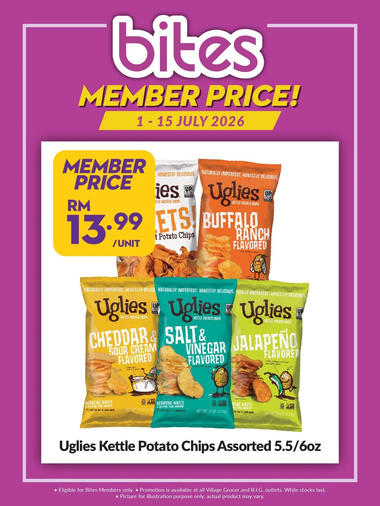 UGLIES SALT & VINEGAR 6OZ