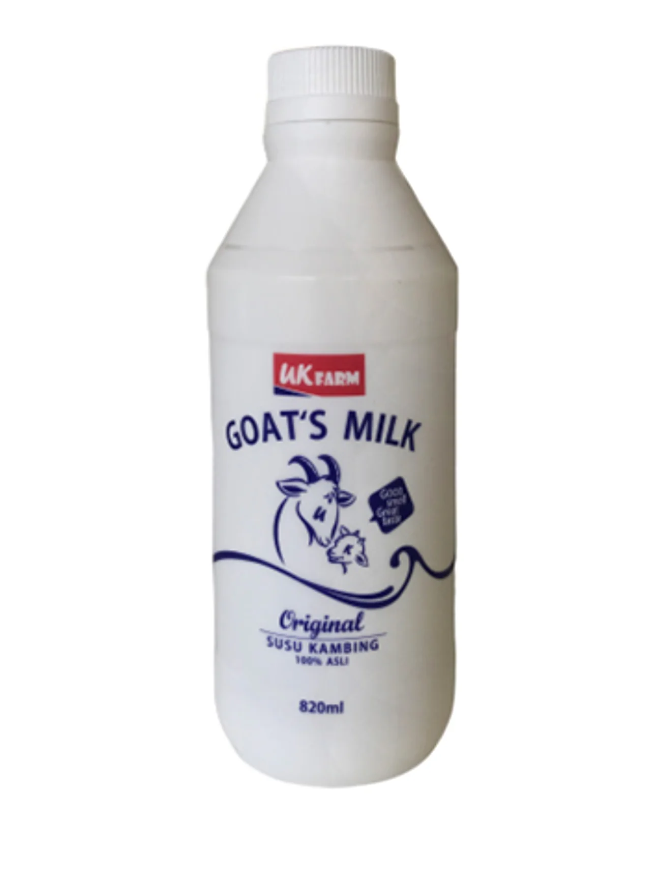 UK FARM FRESH GOATS MILK NATURAL 820ML