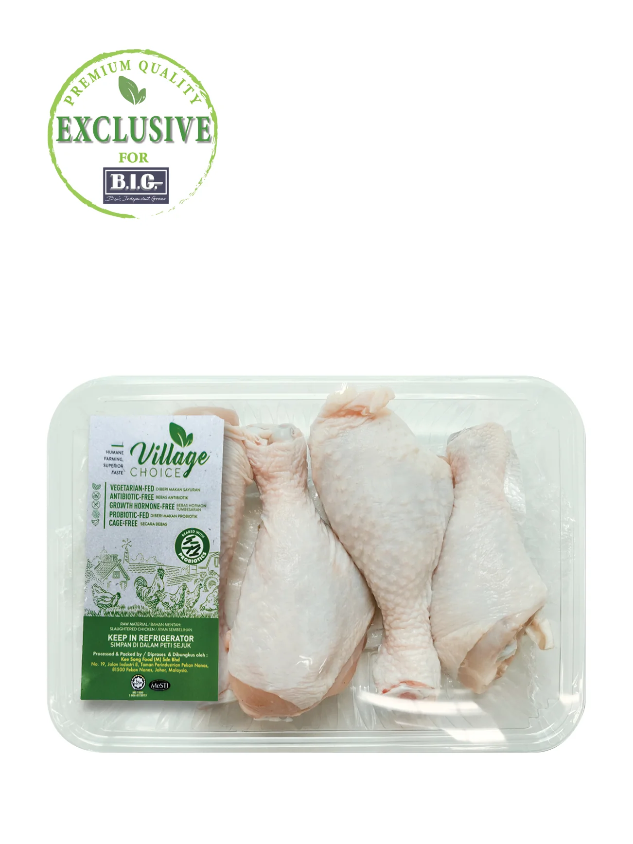 VILLAGE CHOICE ABF CHICKEN DRUMSTICK (+/-500G) - Image 2