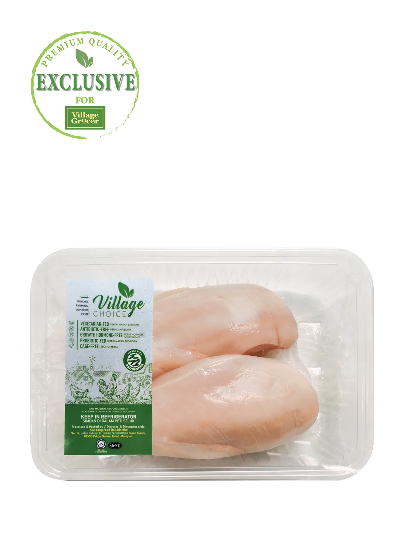 VILLAGE CHOICE ABF SKINLESS B'LESS BREAST (+/-500G) - Image 2