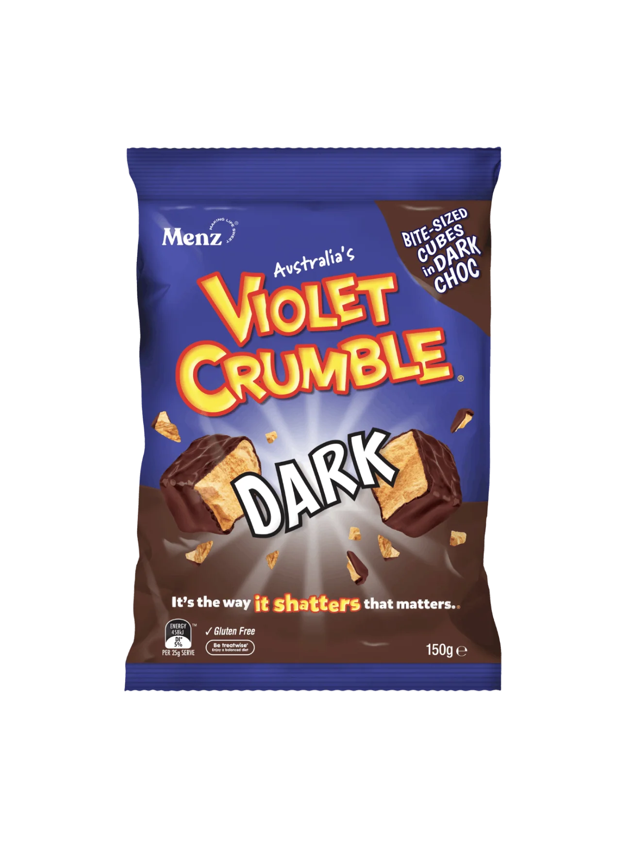 VIOLET CRUMBLE DARK CHOCOLATE 150G