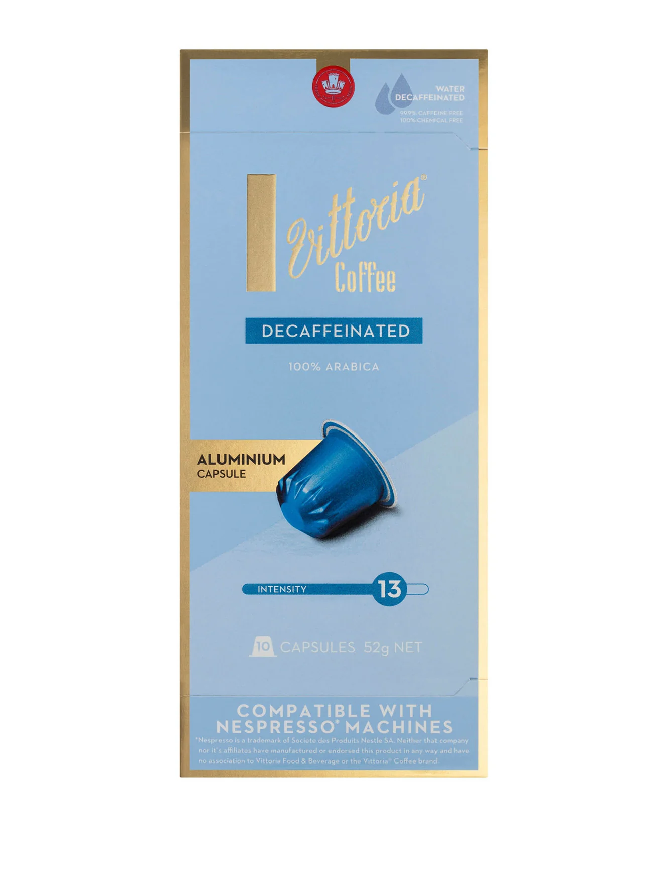 VITTORIA DECAFFEINATED COFFEE CAPSULES 52G - Image 2