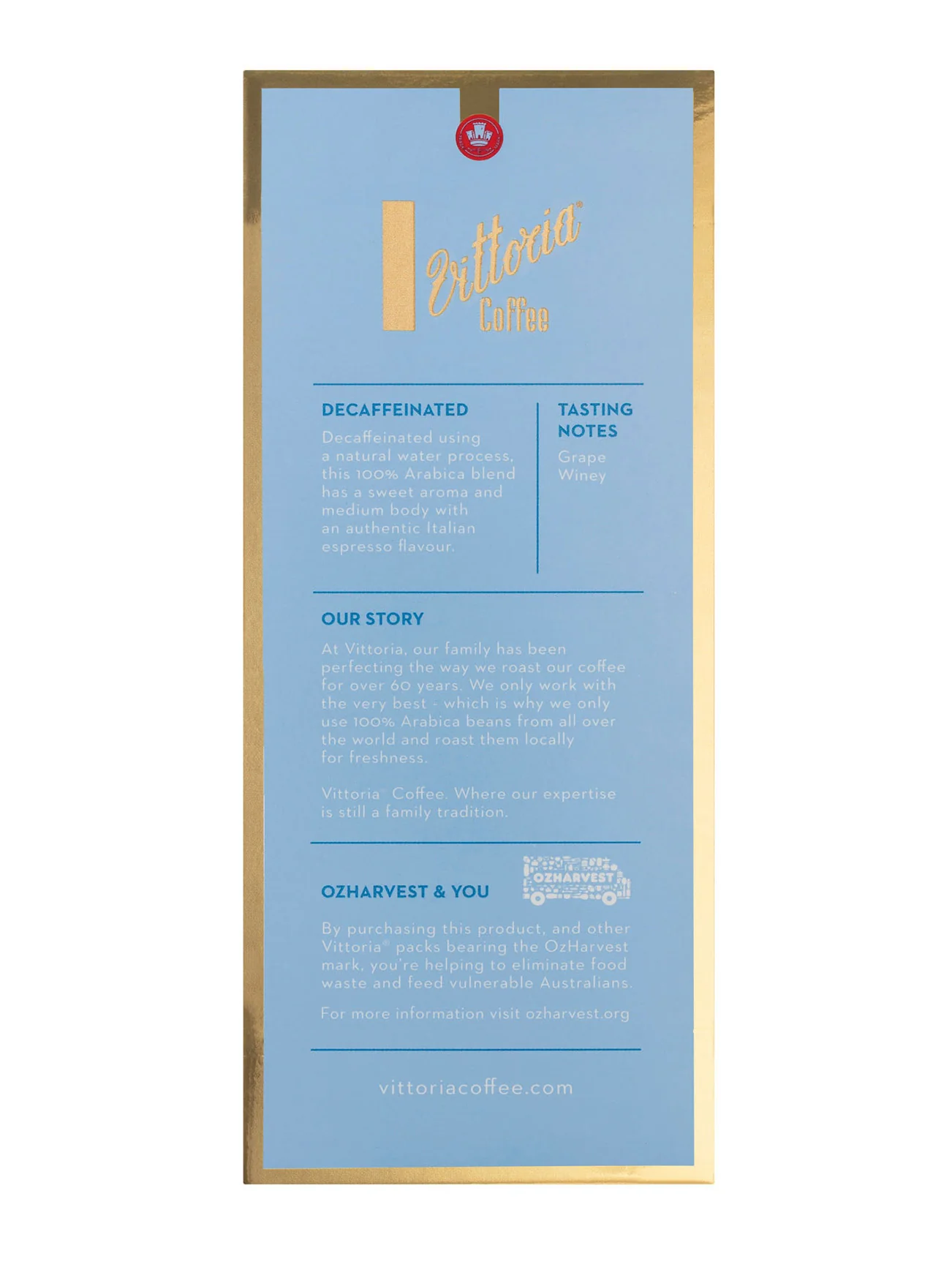 VITTORIA DECAFFEINATED COFFEE CAPSULES 52G - Image 3
