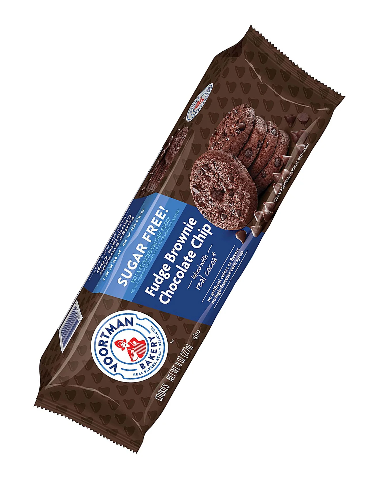 VOORTMAN SF FUDGE CHOC CHIP COOKIES 227G