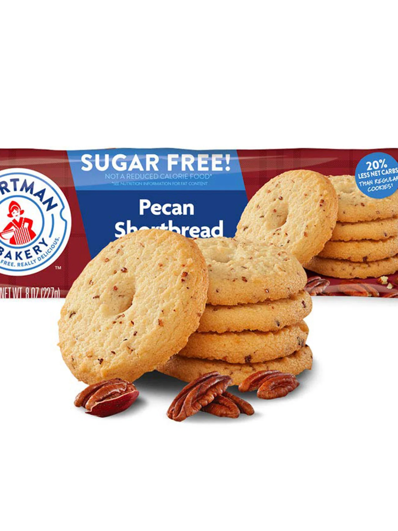 VOORTMAN SUGAR FREE PECAN SHORTBREAD 227G - Image 3