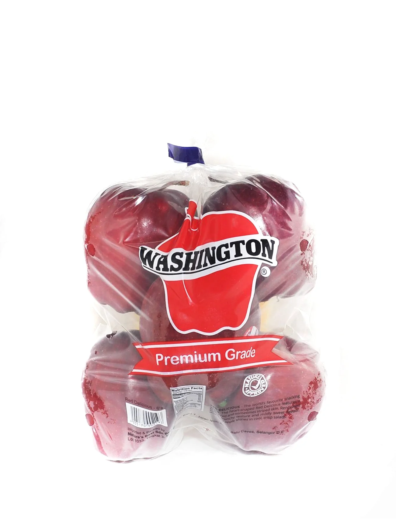 WA RED DELICIOUS APPLES PKT 6PCS - Image 3