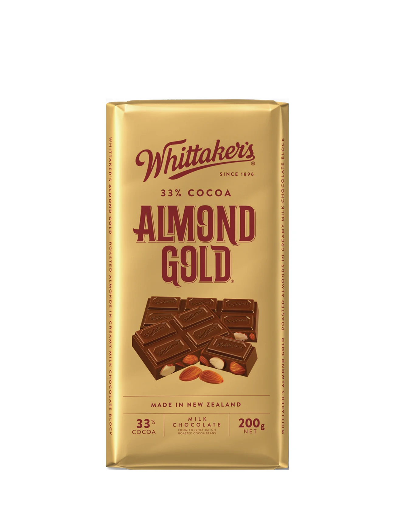 WHITTAKERS BLOCKS ALMOND GOLD 200G - Image 3
