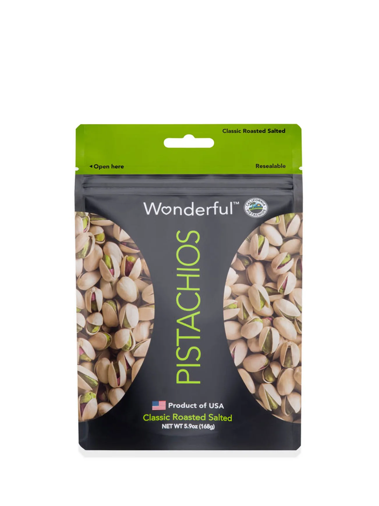 WONDERFUL CLASSIC RSTD SALTED PISTACHIOS 168G - Image 2