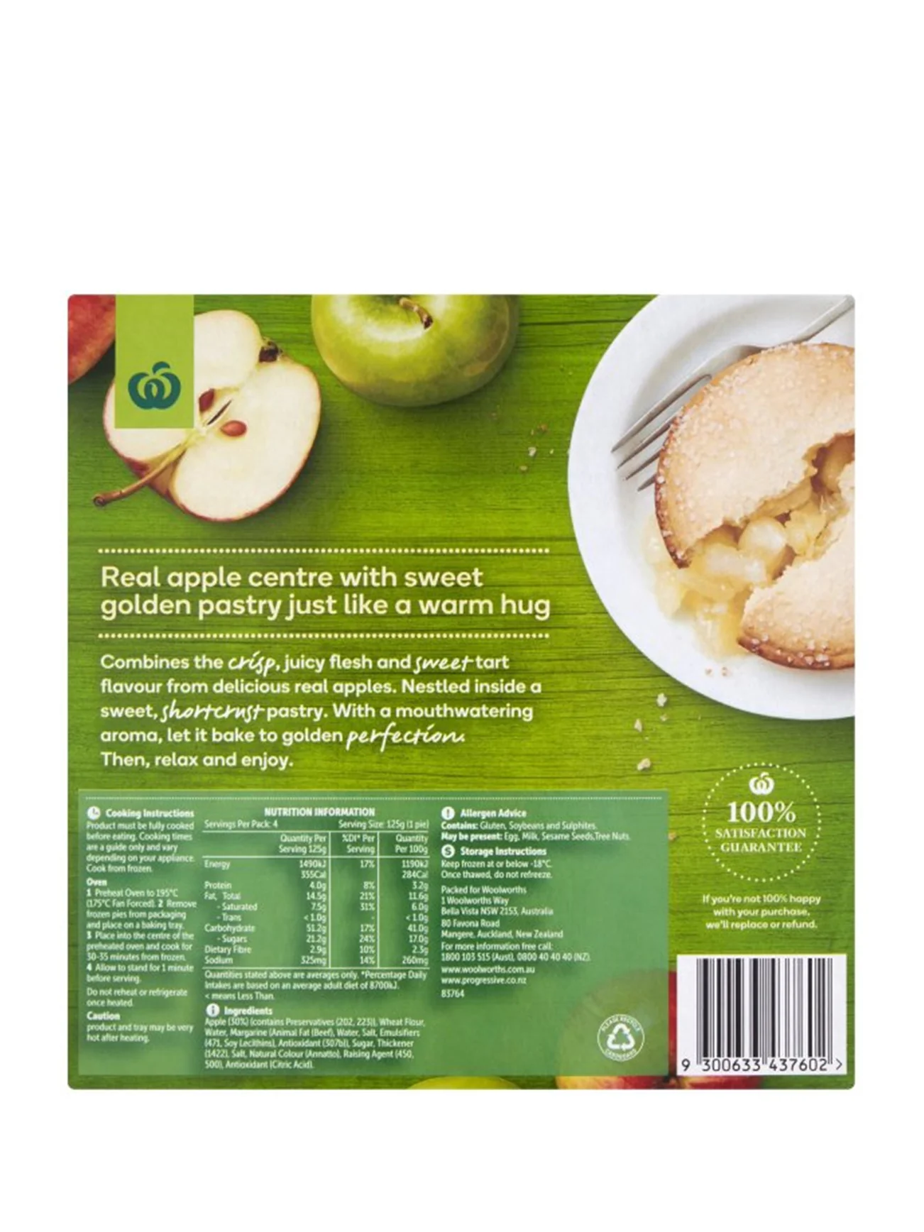 WOOLWORTHS APPLE PIE SNACK 500G - Image 2