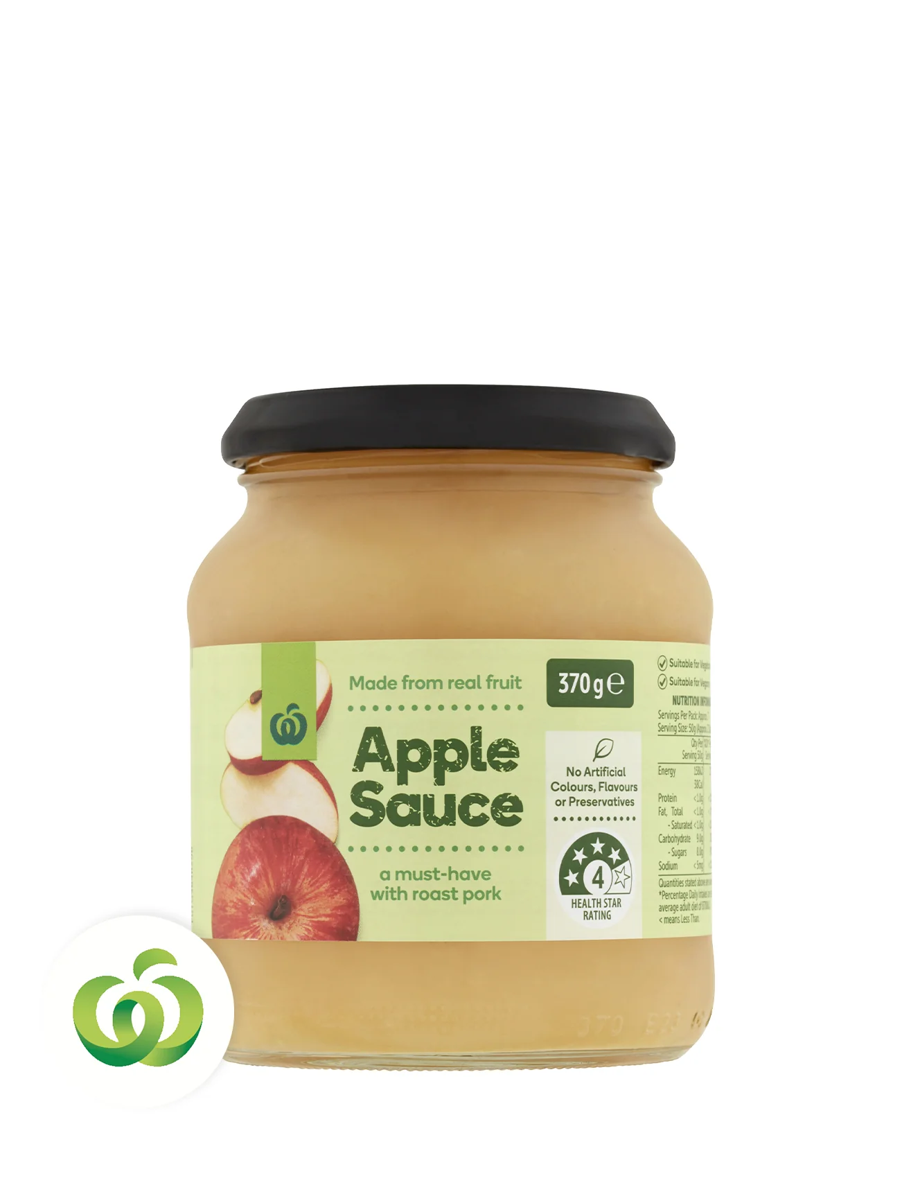 WOOLWORTHS APPLE SAUCE 370G - Image 2