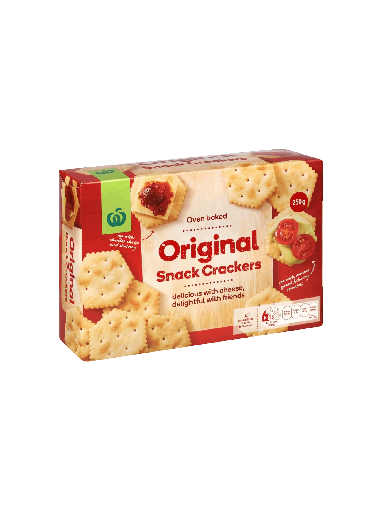 WOOLWORTHS CRACKERS ORIGINAL 250G