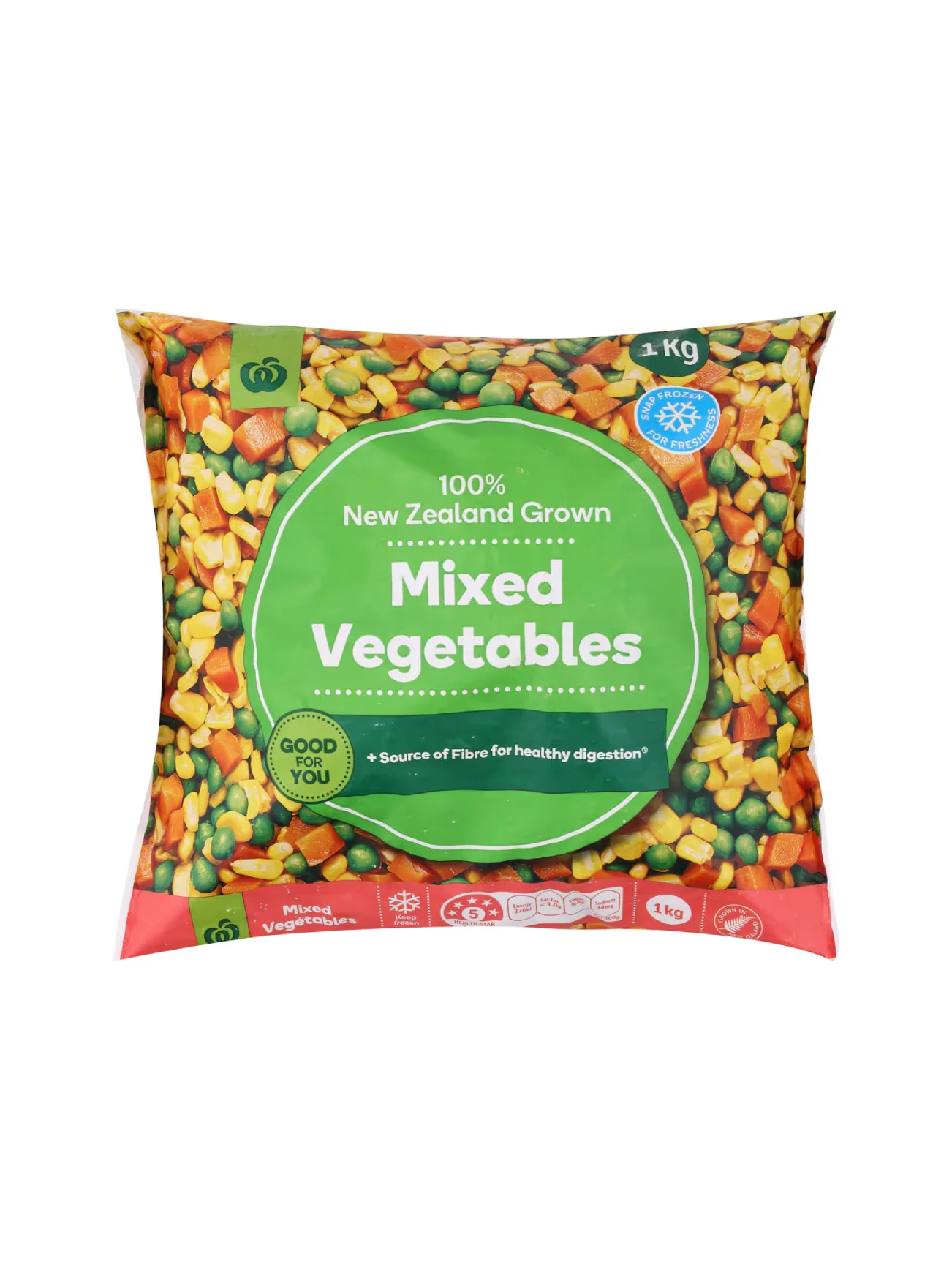 WOOLWORTHS FROZEN MIX VEGETABLES 1KG