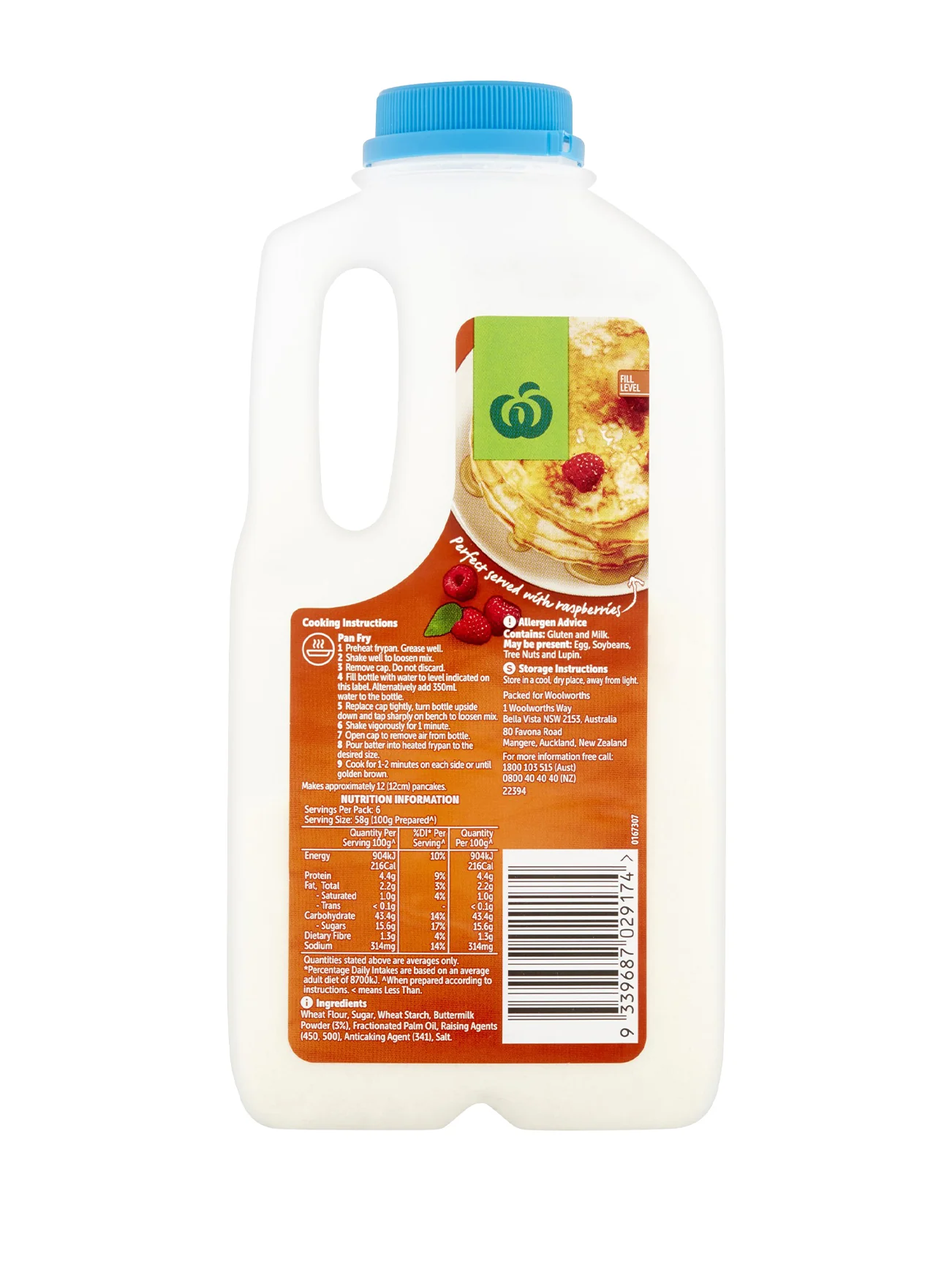 WOOLWORTHS PANCAKE BUTTERMILK MIX SHAKER 350G - Image 2