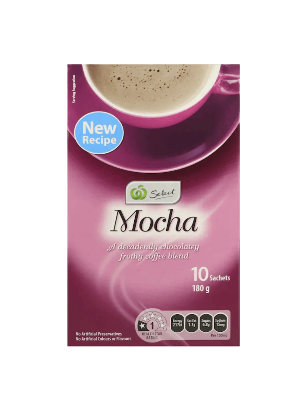 WOOLWORTHS STICK MOCHA 10PK