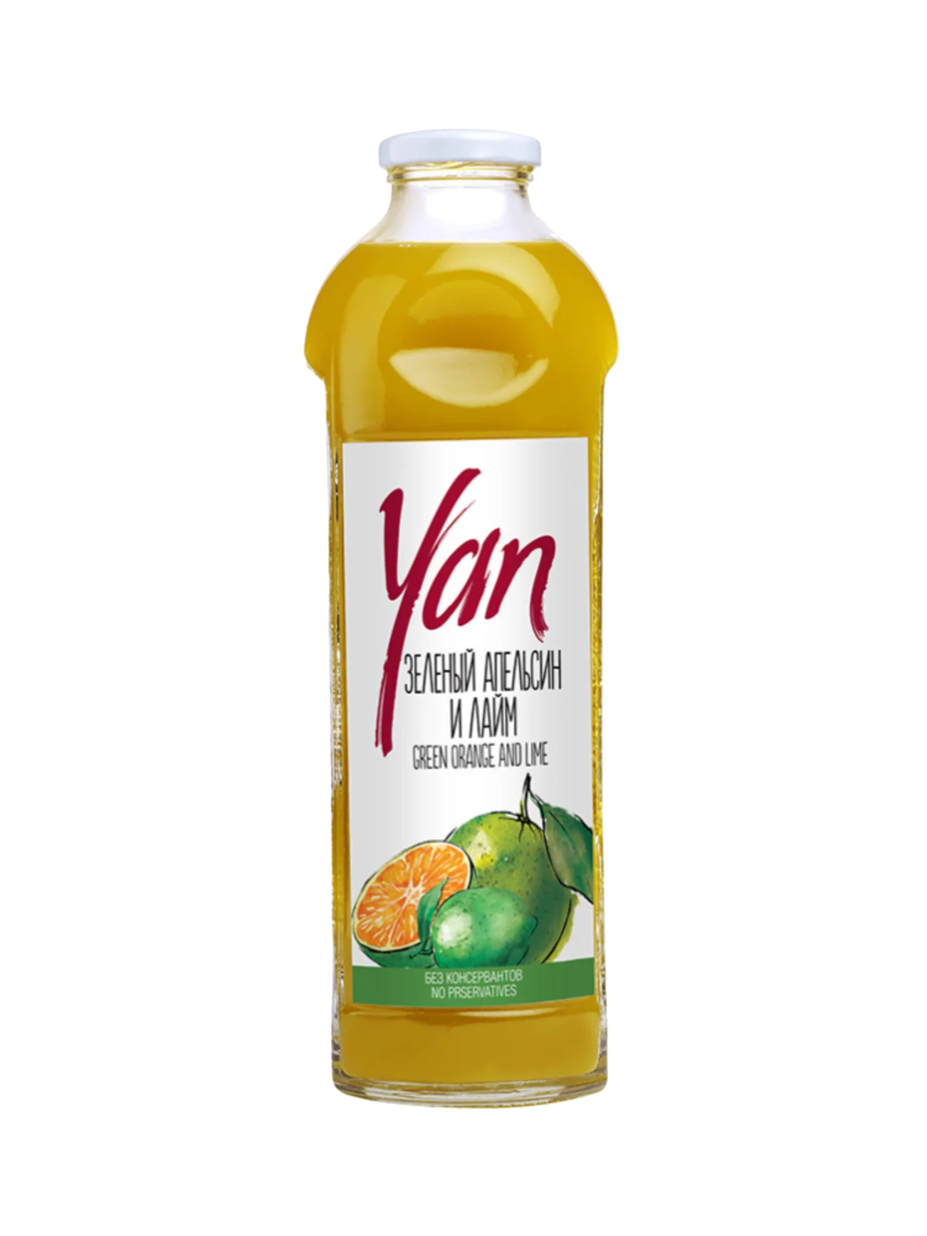 YAN GREEN ORANGE  & LIME JUICE 930ML