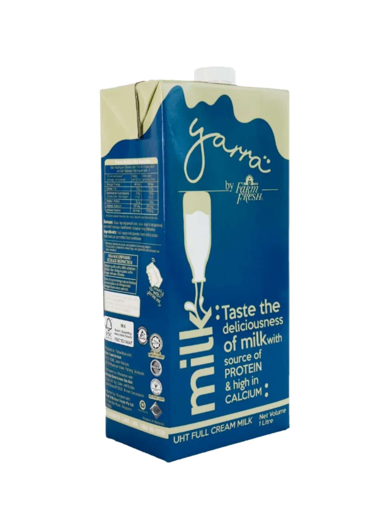 YARRA BY FARM FRESH FULL CREAM MILK UHT 1L
