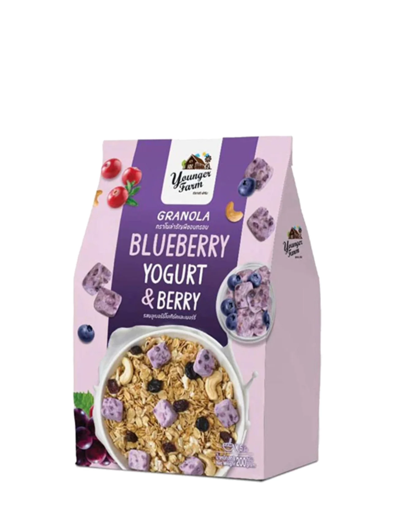 YOUNGER FARM GRANOLA BLUEBERRY YOGURT BERRY 200G