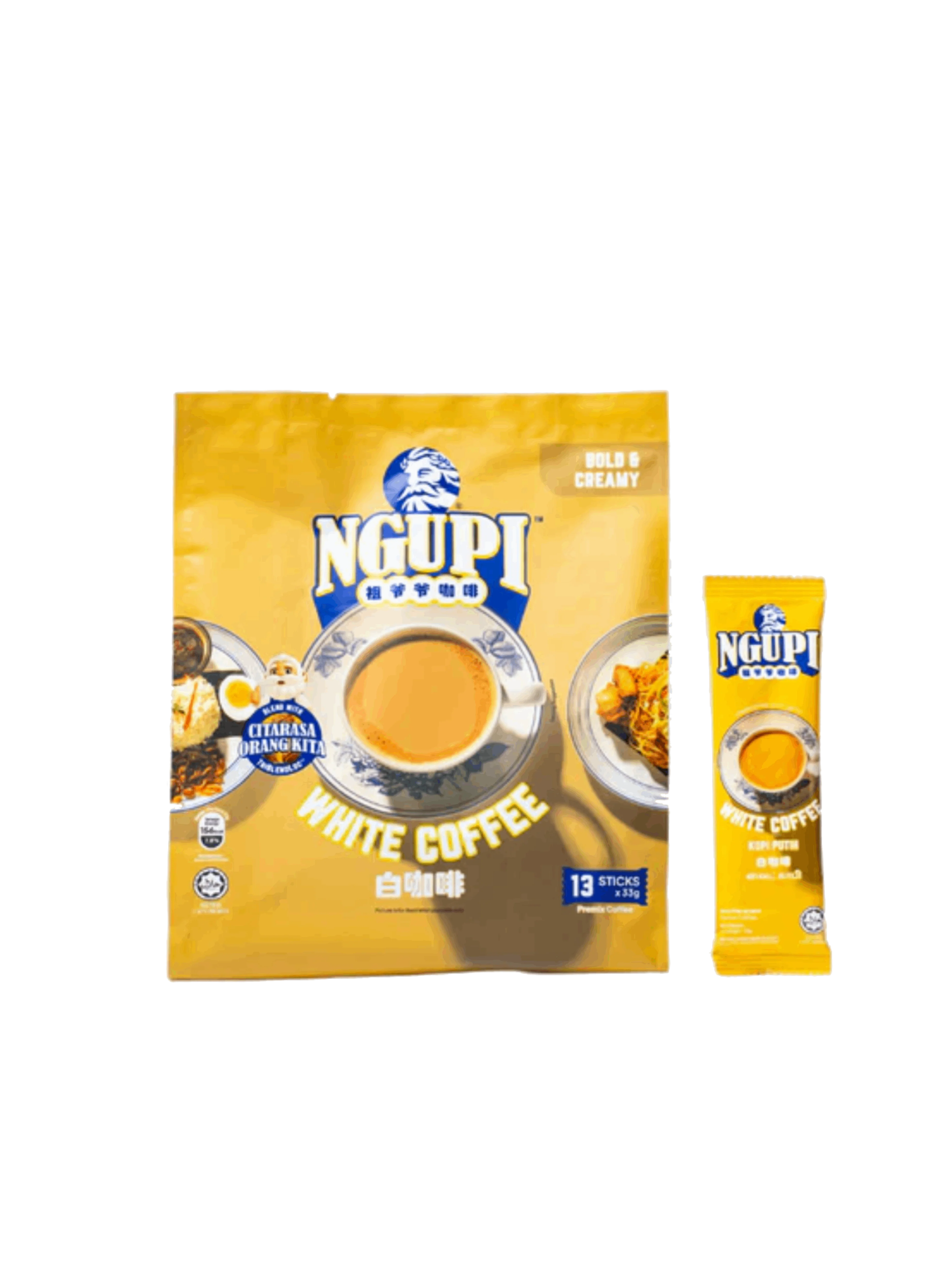 ZUS NGUPI INSTANT PREMIX WHITE COFFEE 13X33G