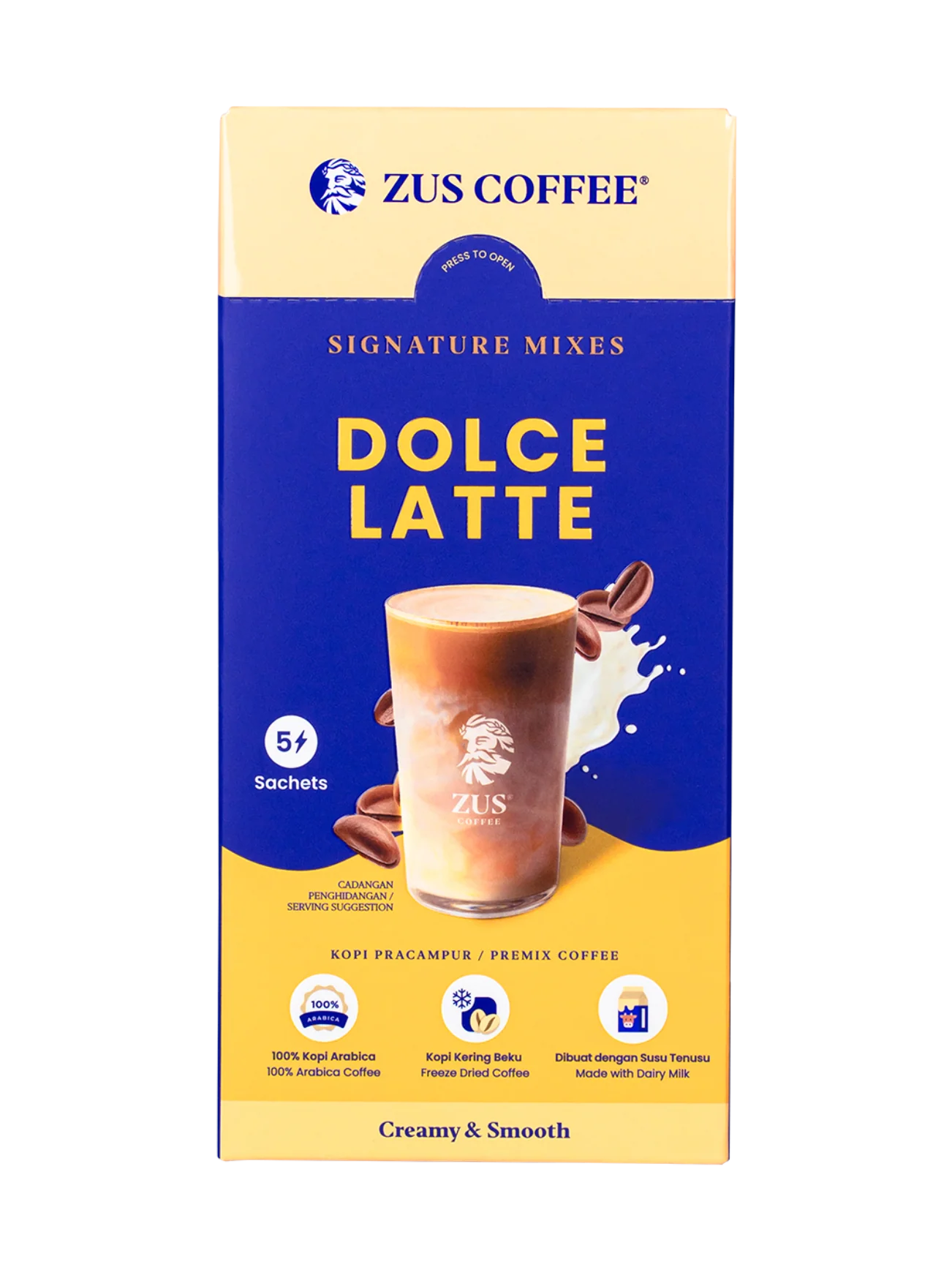ZUS SIGNATURE MIXES COFFEE - DOLCE LATTE 5SX26G